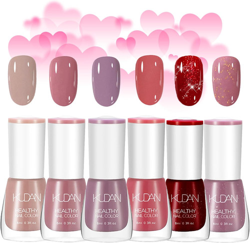 Pink nail polish - set,