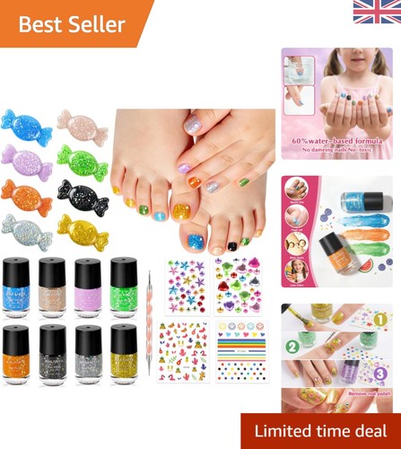 Girls glitter nail varnish - girls', 8