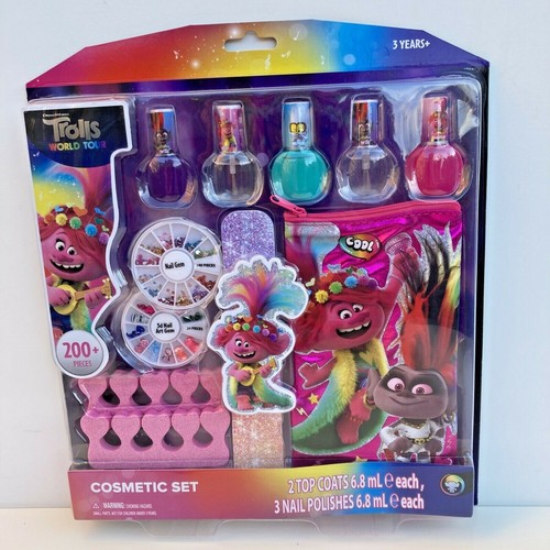 Trolls world tour nail art - world,