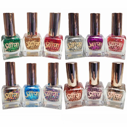 Chunky glitter nail varnish - chunky,